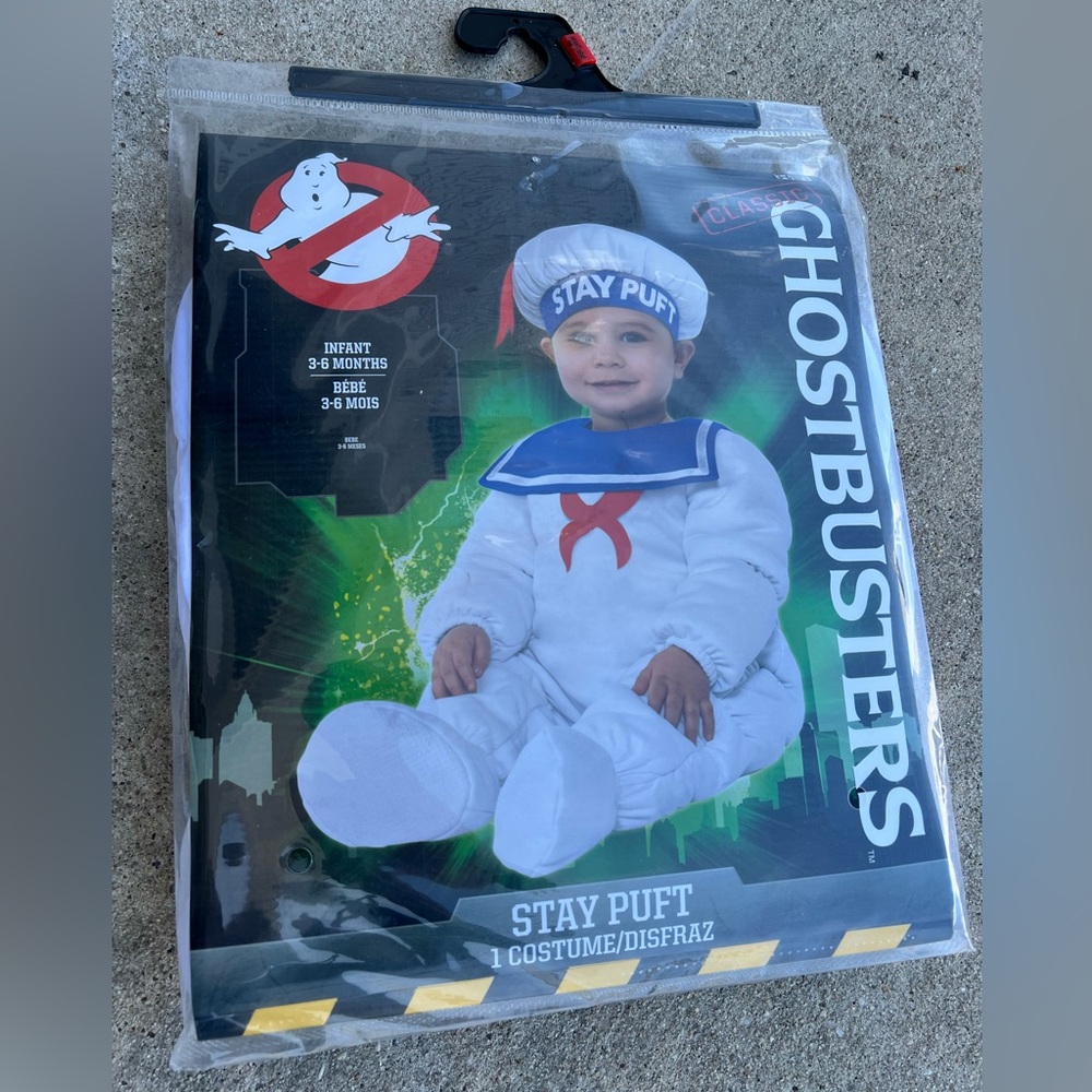 Ghostbusters Stay Puft Infant Costume - White